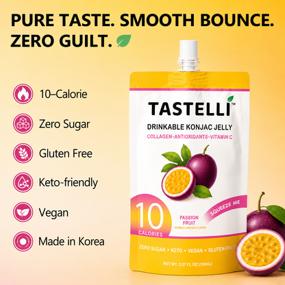 Tastelli Collagen Konjac Jelly Case - Passion Fruit Flavor (150 ml)