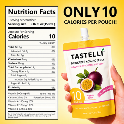 Tastelli Collagen Konjac Jelly Case - Passion Fruit Flavor (150 ml)