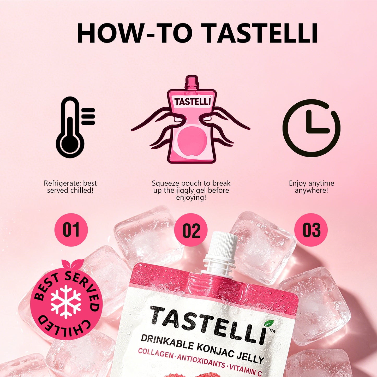 Tastelli Collagen Konjac Jelly Case - Lychee Flavor (150 ml)