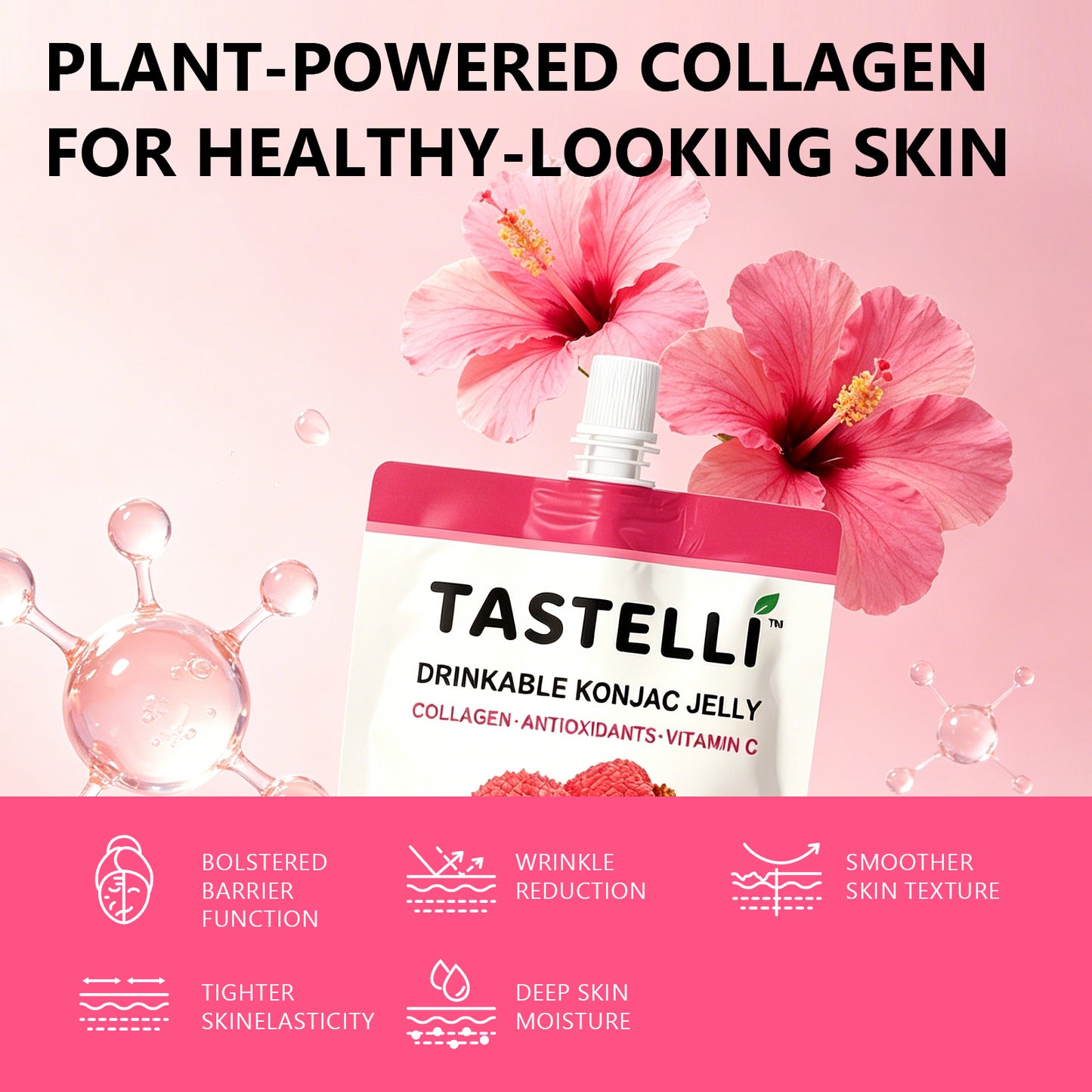 Tastelli Collagen Konjac Jelly Case - Lychee Flavor (150 ml)
