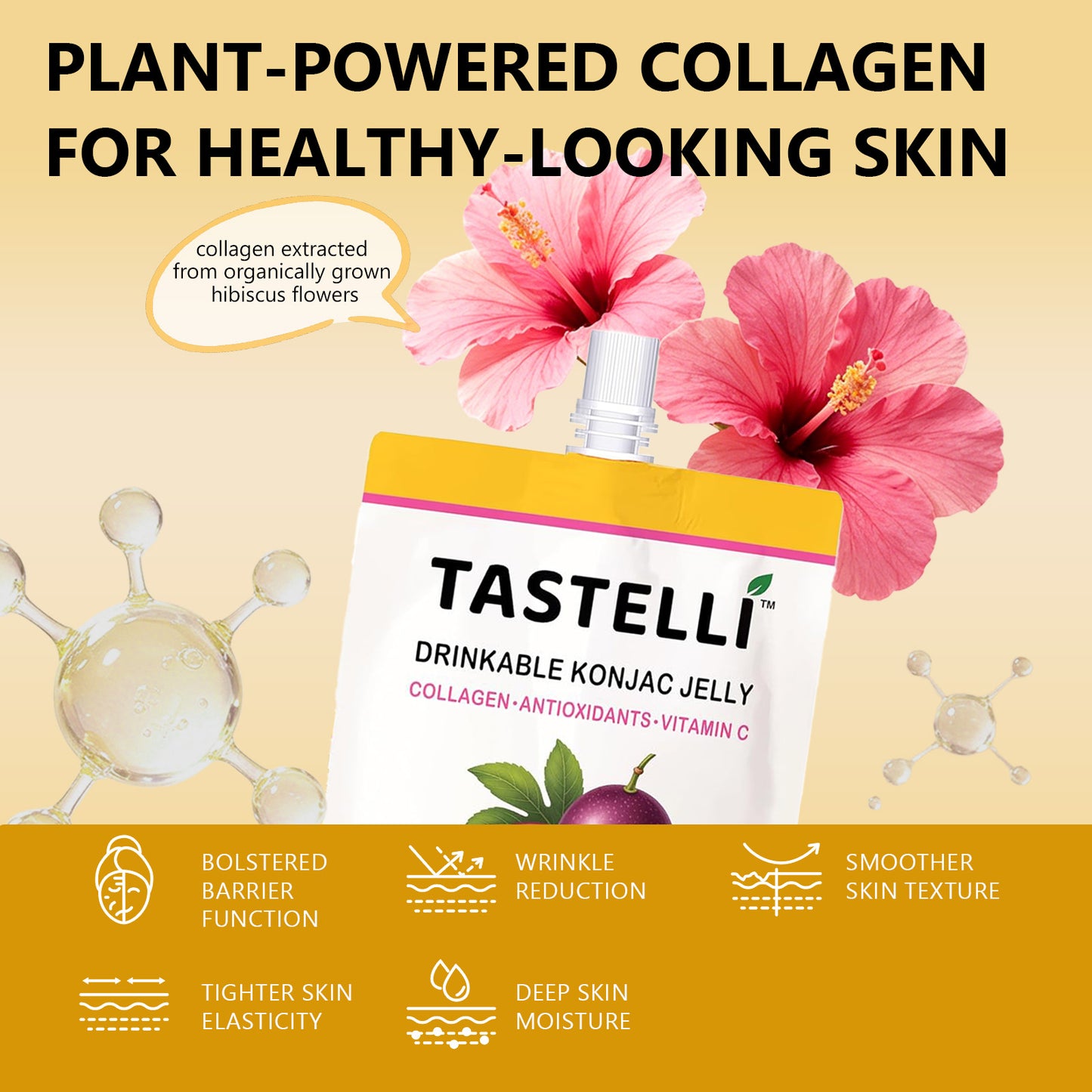 Tastelli Collagen Konjac Jelly Case - Passion Fruit Flavor (150 ml)