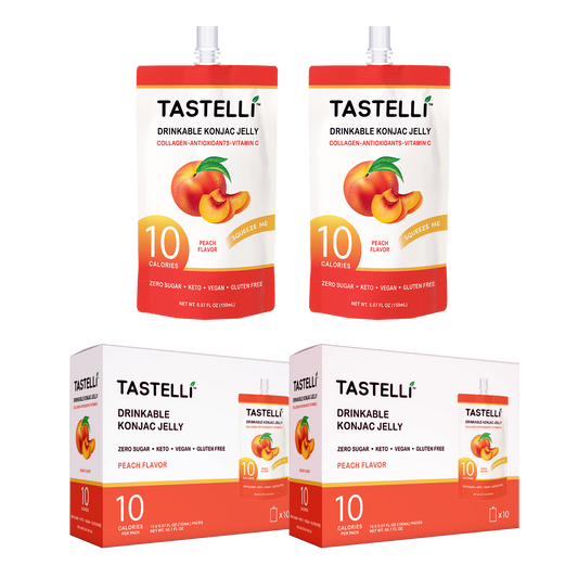 Tastelli Collagen Konjac Jelly Case (150 ml x 20 packs) - Peach Flavor