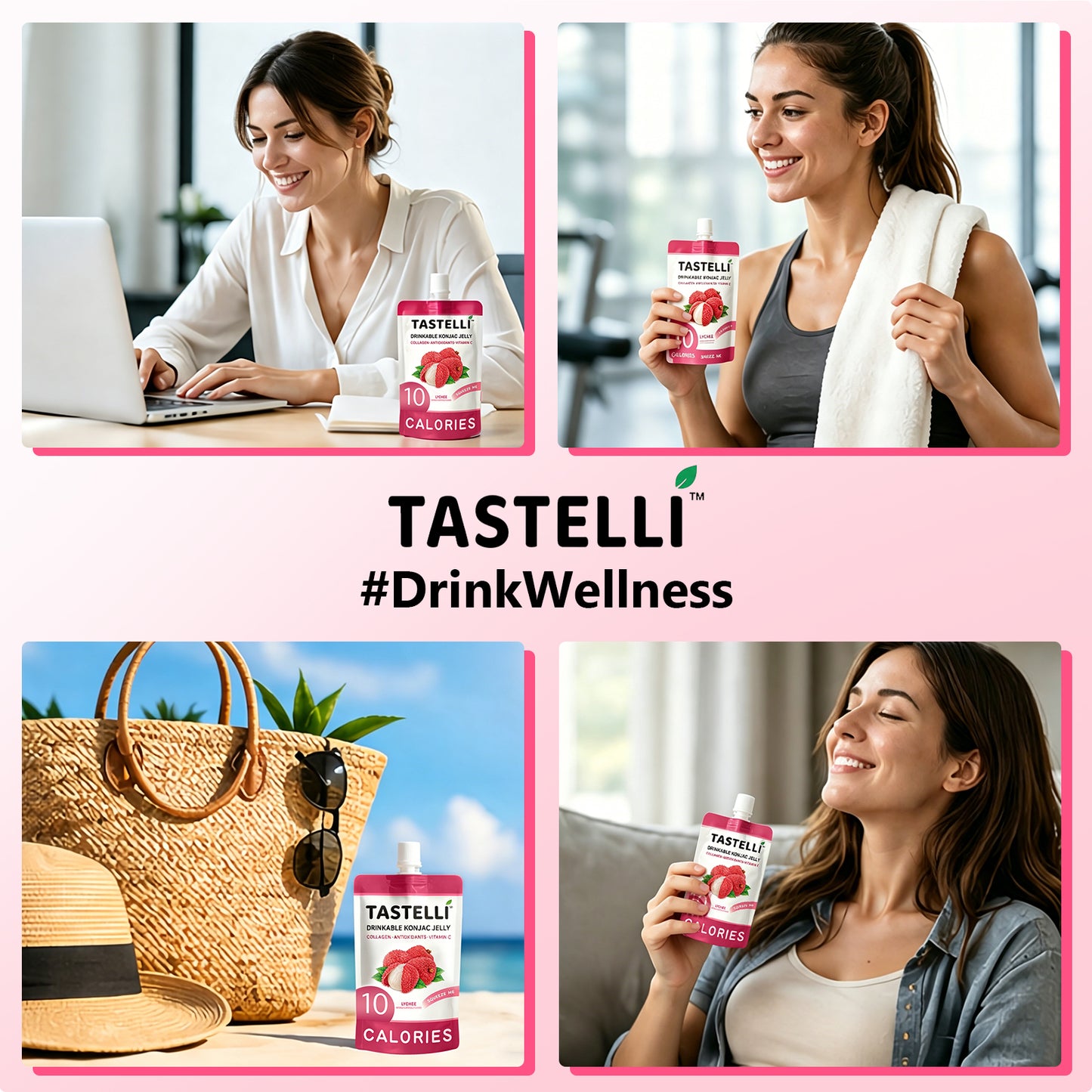 Tastelli Collagen Konjac Jelly Case - Lychee Flavor (150 ml)