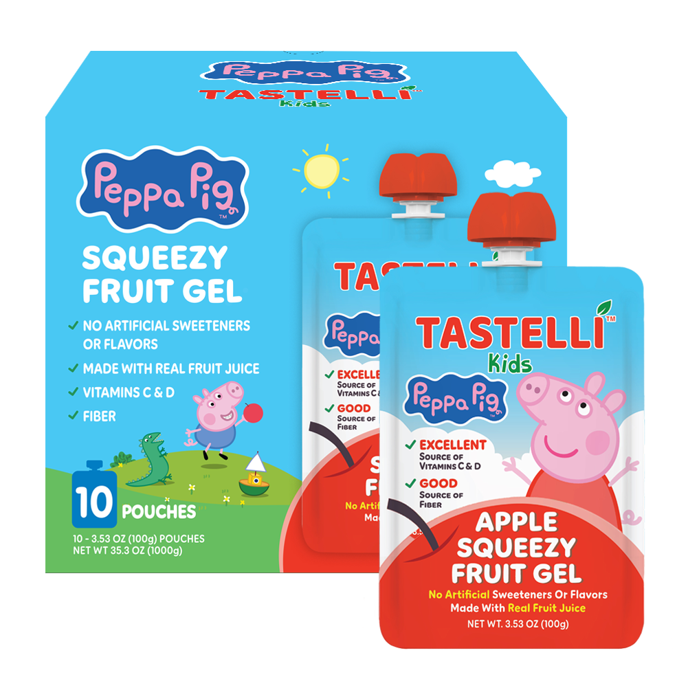 Tastelli Kids Peppa Pig Squeezy Fruit Gel