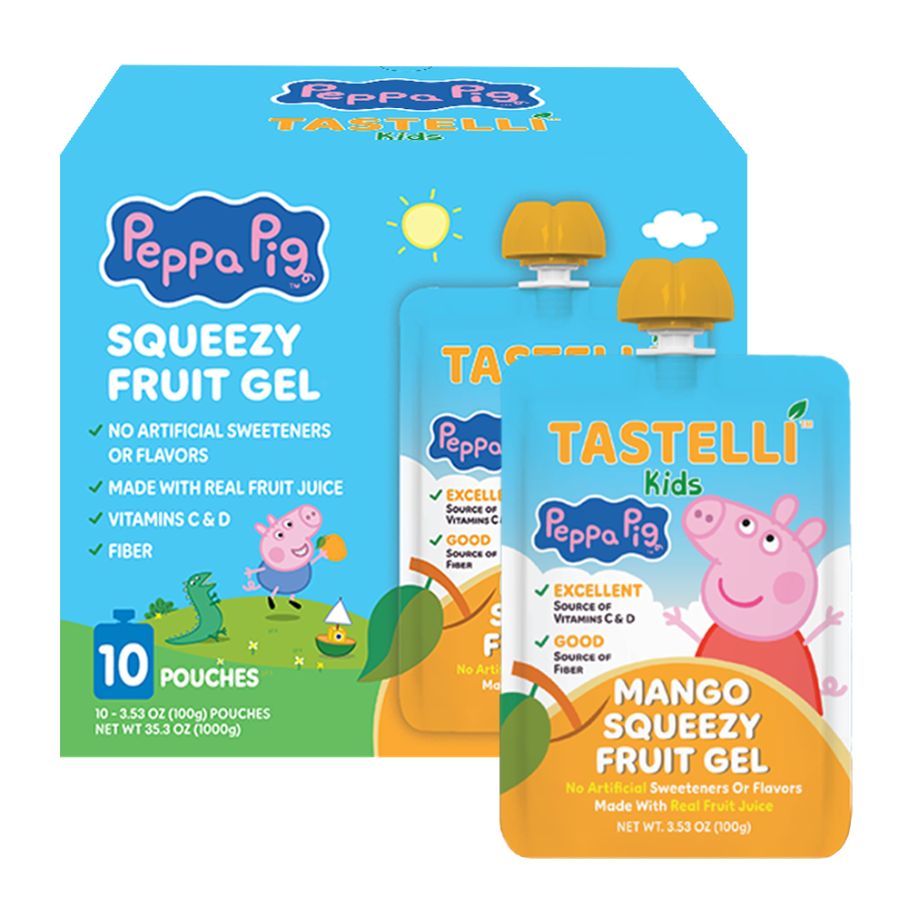 Tastelli Kids Peppa Pig Squeezy Fruit Gel