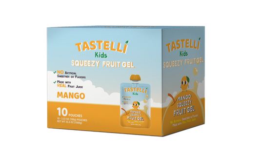 Tastelli Kids Squeezy Fruit Gel Mango - 10 CT