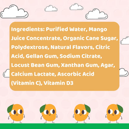Tastelli Kids Squeezy Fruit Gel Mango - 20 CT