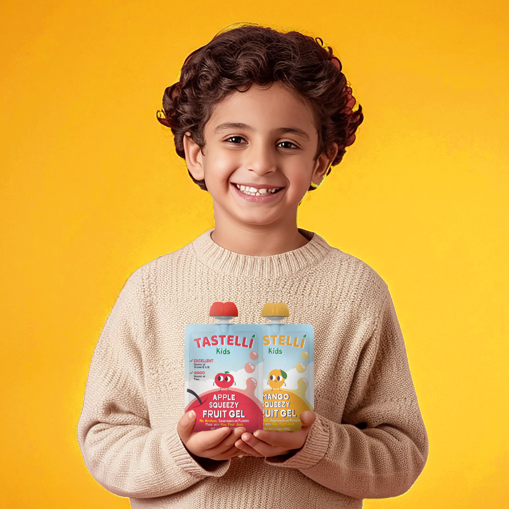 Tastelli Kids Squeezy Fruit Gel Variety - 20 CT