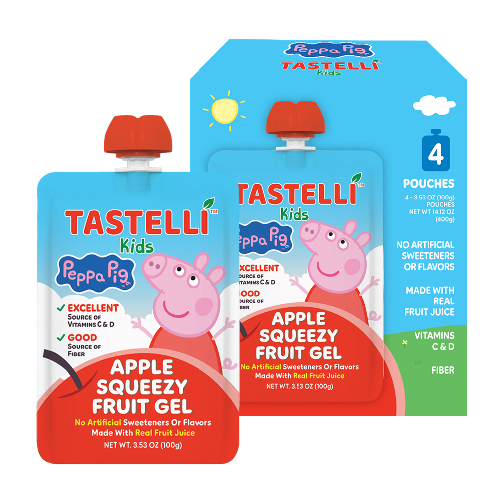 Tastelli Kids Peppa Pig Squeezy Fruit Gel