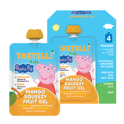 Tastelli Kids Peppa Pig Squeezy Fruit Gel