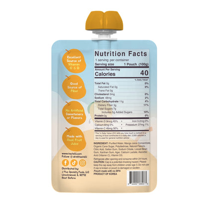 Tastelli Kids Squeezy Fruit Gel Mango - 20 CT