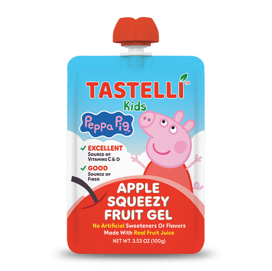 Tastelli Kids Peppa Pig Squeezy Fruit Gel