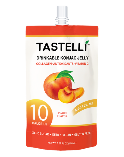 Tastelli Collagen Konjac Jelly Case (150 ml x 10 packs) - Peach Flavor - Tastelli Konjac Jelly