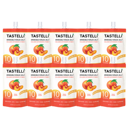 Tastelli Collagen Konjac Jelly Case (150 ml x 10 packs) - Peach Flavor - Tastelli Konjac Jelly